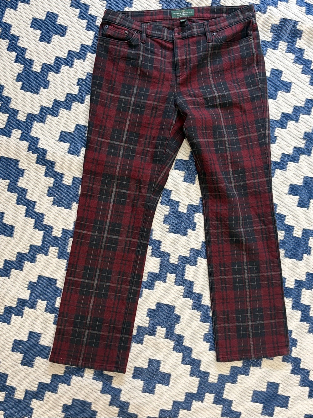 Vintage Lauren Ralph Lauren Plaid Pants Womens Size 10P